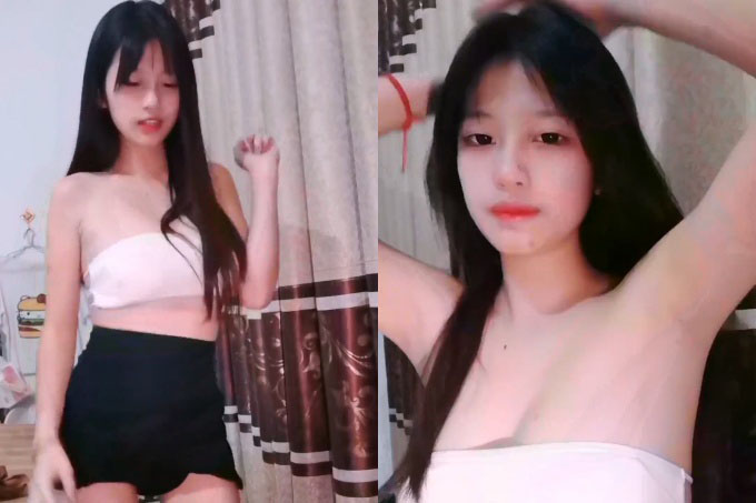 嫩妹小姐姐！细腰美乳展示身材！炮友扣穴掏出大屌深喉，怼着肥穴一下挺入，操的奶子直晃动