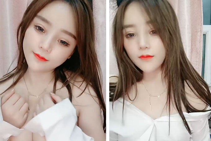 皮肤白皙长发美女主播,全裸跳舞,一线美鲍超级粉木耳特写